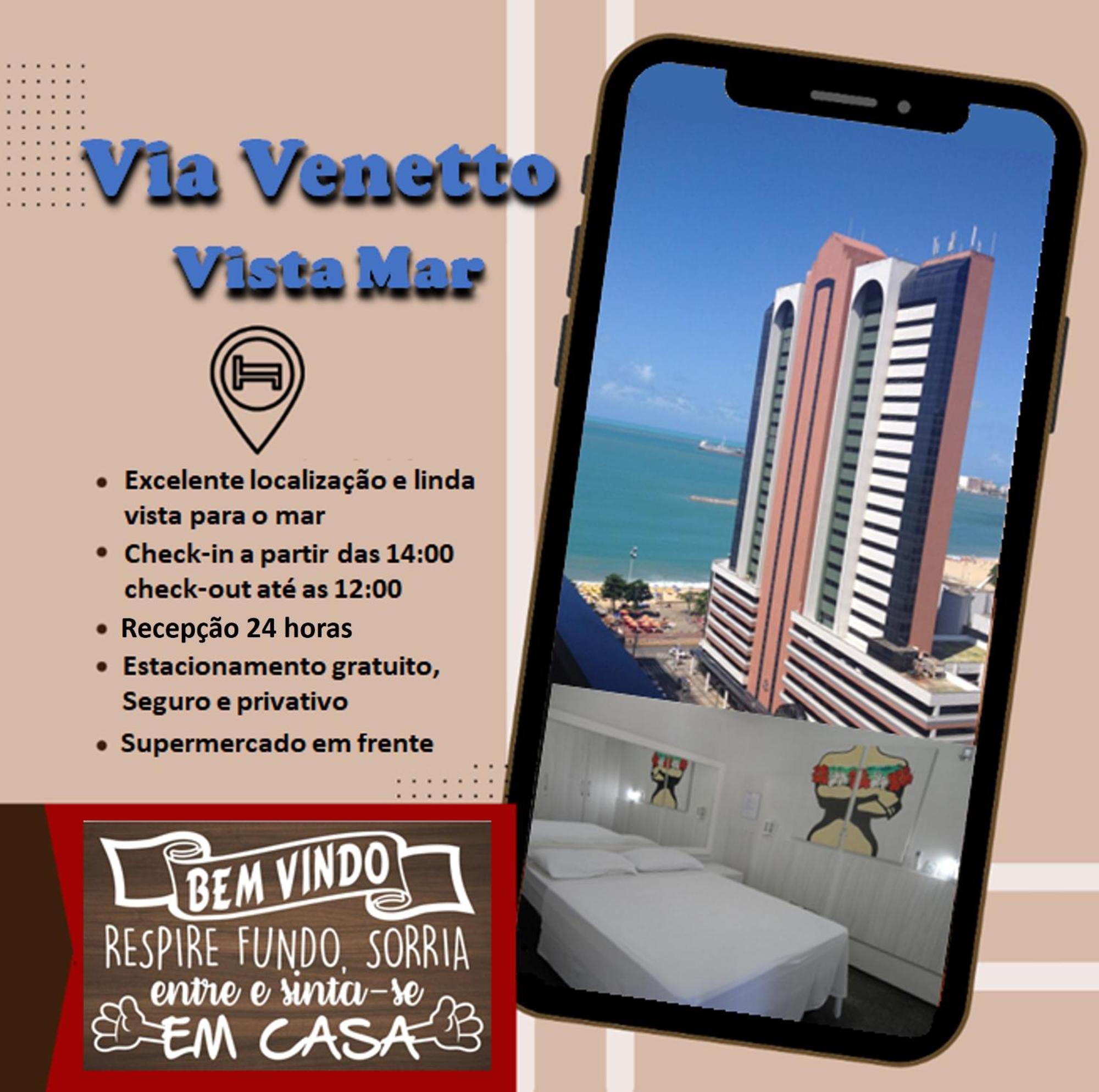 福塔雷萨Via Venetto - Vista Mar公寓式酒店 外观 照片